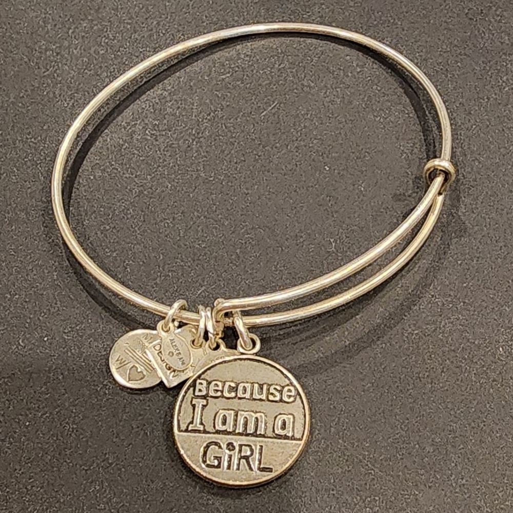 Because I Am A Girl Alex and Ani Bangle Bracelet